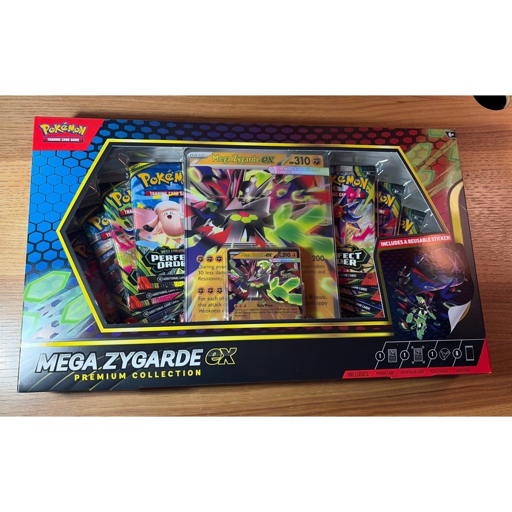 Pokémon Perfect Order EX Premium Collection Box Promo 8 Booster Packs NEW